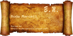 Buda Marcell névjegykártya